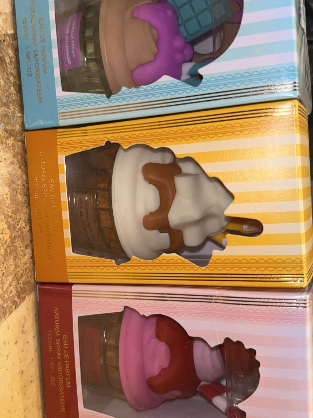 Cupcake Perfumes set of 3 of 30ml